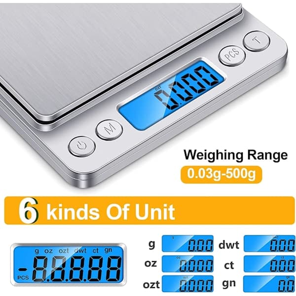 Digital plattformvekt 0.1g/3000g