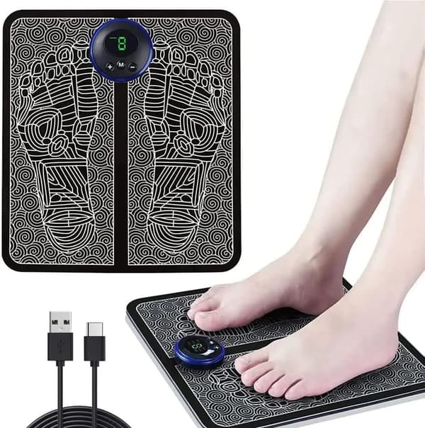 Ems-jalkahierontalaite USB-ladattava kotikäyttöön tarkoitettu jalkahierontalaite