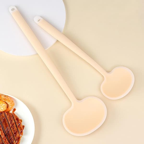 Mushroom-Shaped Soft Silicone Kitchen Utensil - Non-Stick Spatula - Dishwasher Safe - Scratch-Free Silicone Spatula - Small