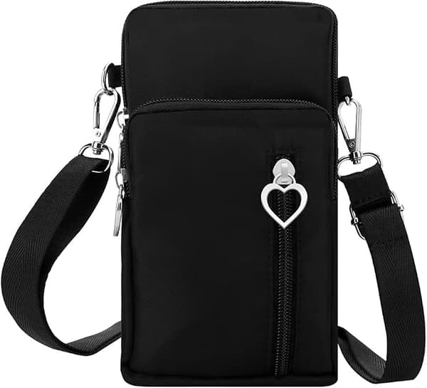 Crossbody-väskor Mobiltelefon Plånboksväskor med Stor Kapacitet och Justerbar Axelrem för Kvinnor Flicka