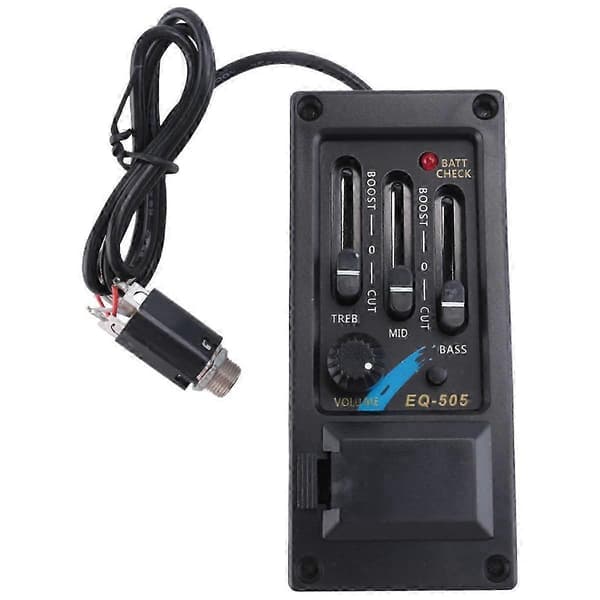 EQ-505 Guitar Pickup 3-Band EQ Equalizer Left-Handed Acoustic Guitar Preamp System Equalizer