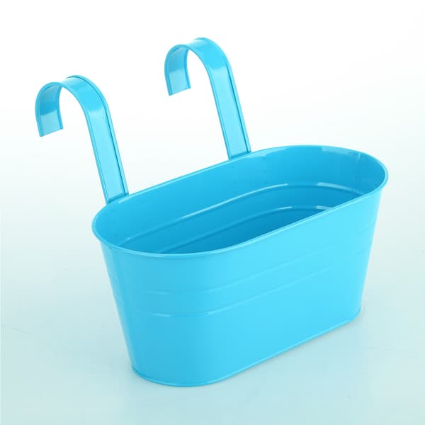 Dobbelkrok Jernpotte - 2 stk (Blå, 27*15*13cm)