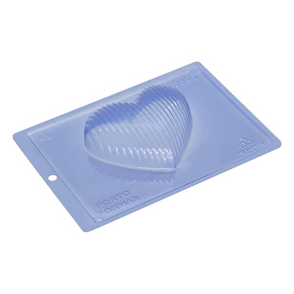 Pralineform Hjerte Chokoladeform - Porto Formas 83 - Special 3-delt form Transparent transparent