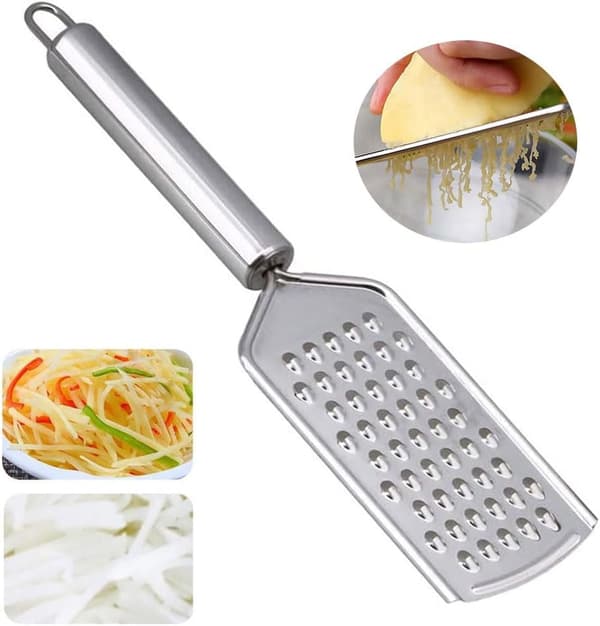Stainless Steel Peelers, Flat Grater Spiralizer, Kitchen Utensils, Vegetable and Lemon Grater