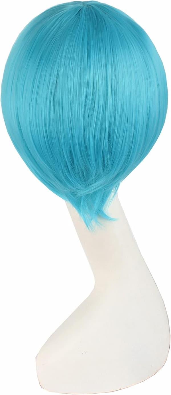 Hästsvansar Rak Lång Festkostym 120cm Cosplay Peruk (Cyan Blå) blå blue
