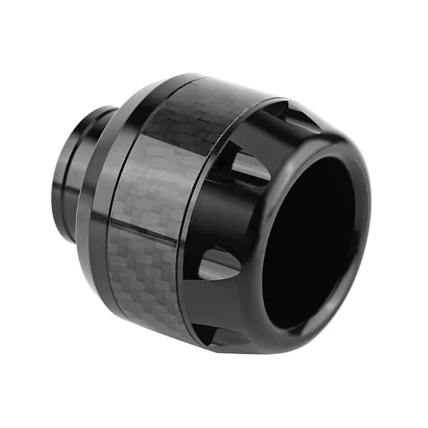 Motorcycle Front Fork Frame Sliders Carbon Fiber CNC Crash Protector for Rider Left and Right Set Black