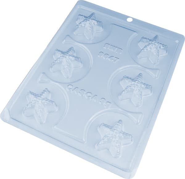 Pralineform Søstjerne - BWB 9647 - Special 3-delt form Transparent transparent