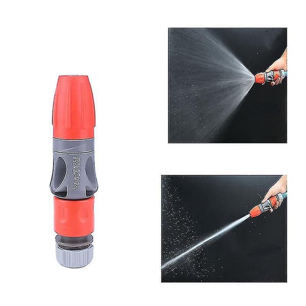 Adjustable Spray Nozzle with Rubber Coating for Garden Spraying, Car Cleaning with Connectors