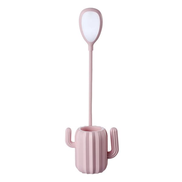 Blå skrivebordslampe barn LED USB oppladbar 3 nivåer dimbar seng