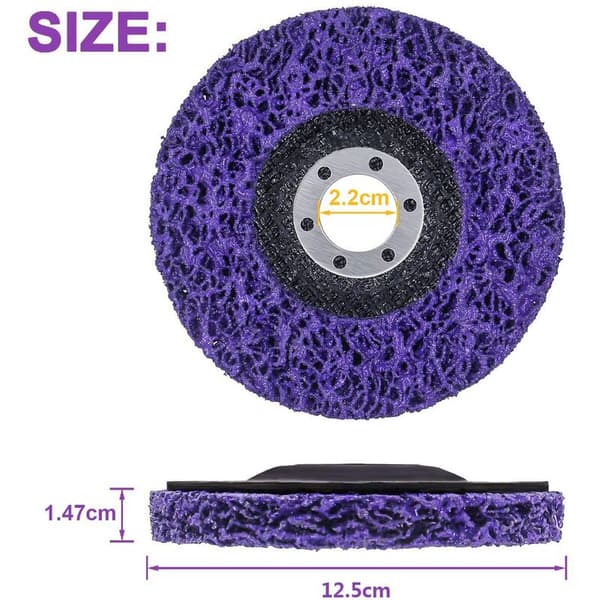Cleaning Discs, Grinding Disc for Angle Grinder 2 pcs Stainless Steel Cleaning Disc 125mm Abrasive Cleaning Disc