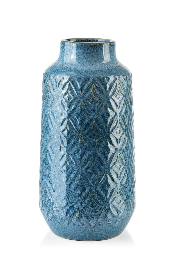 YARINE BLUE Keramisk Vase 8,5x31 cm