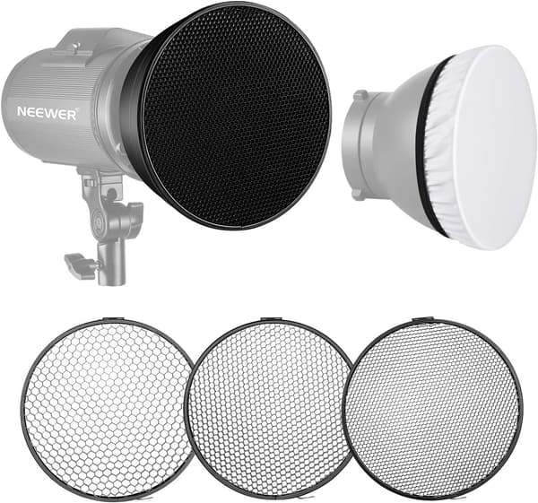18 cm standard reflektor mjuk diffusor med 20/40/60 graders bikake