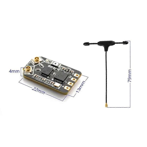 RP3 Dobbel Antennemottaker Diversity ExpressLRS ELRS Nano Mottaker