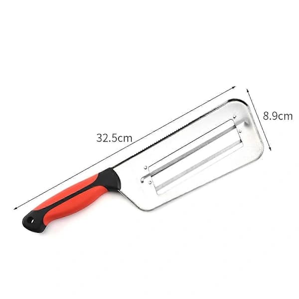 Cabbage Shredder for Coleslaw, Cabbage Slicer Shredder, Food Grade Double Layer Cabbage Chopper, Onion Cutter Silver