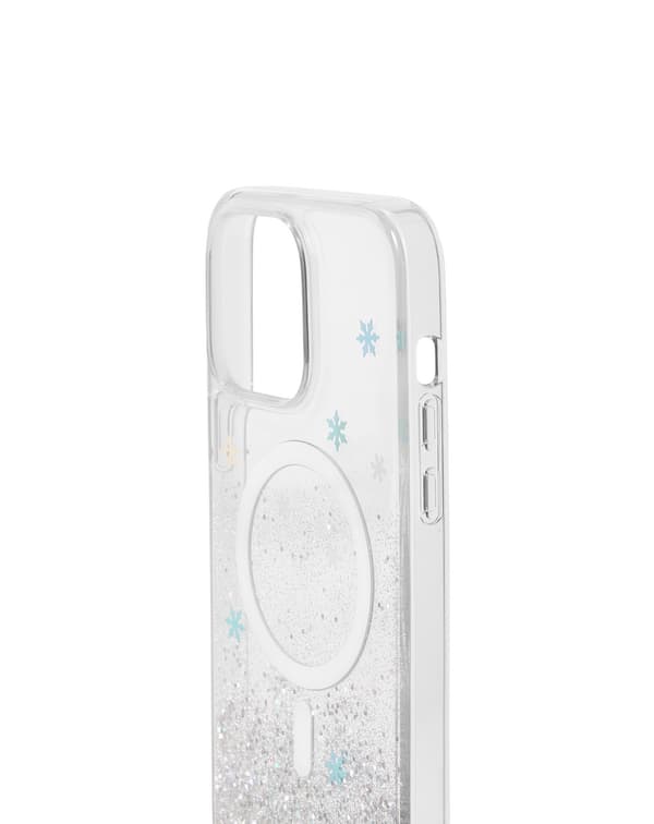 Clear Case MagSafe Kompatibel med iPhone 14 Pro Max Snowflake Silver natur och miljö Silver nature and environment