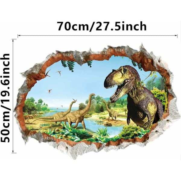 Dinosaurie väggdekal Väggdekal för barn, Stor dinosaurie vägg