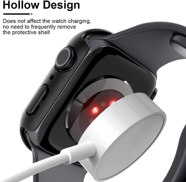 2-pakning hardt etui designet for Apple Watch Series 7/8 45mm