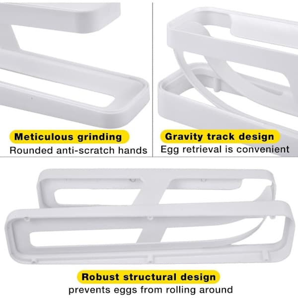 Egg Holder Refrigerator Egg Tray, Organizer, Automatic Rolling Egg Tray 2 Layers Automatic Rolling Egg Machine Egg Storage