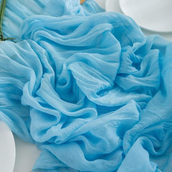Azure bordløper - for bryllup, nattverd, bursdag, fest Blå Blue