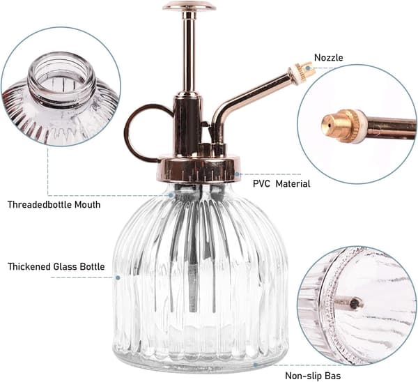 Glassprøyte 230ML glassvannkanne, bak