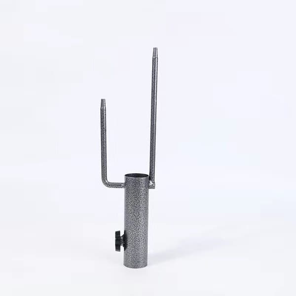 1 paraplymonteringsstativ, paraplyjordbeslag, foldbart metal