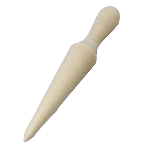 Vaffelrør pind - kageform 22cm Natur beige