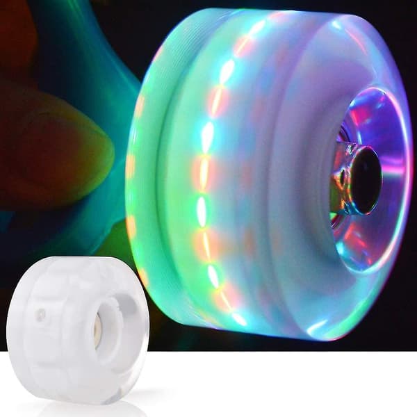 LED Lysende Rulleskøjtehjul Med Lejer 4-pak Seje Lysende Skøjtehjul Til Rulleskøjter 32mm X 58mm-mxbc