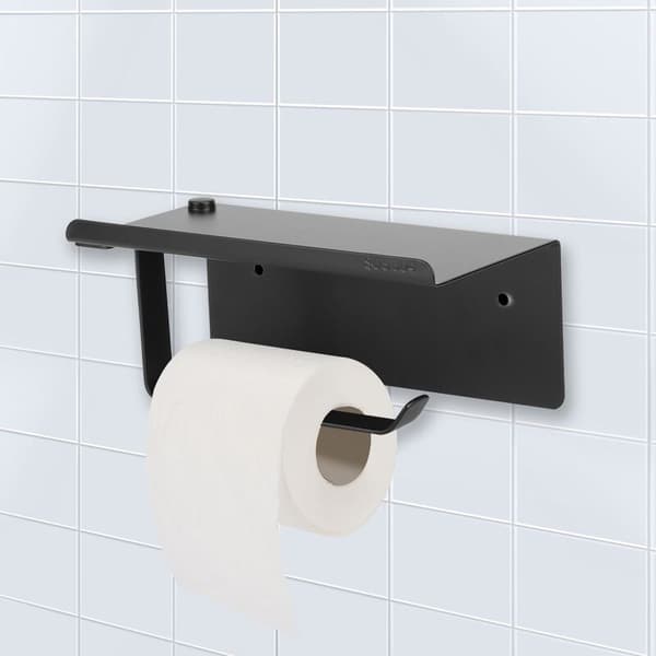 Wall Mounted Space Aluminum Paper Towel Holder, Bathroom Storage Shelf