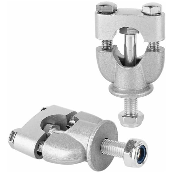 2 pcs Clamp Mount Riser, 7/8\" 22mm Clamp Motorcycle Handlebar Clamp Holder Mounting Bracket for Motorcycle Dirt Bike ATV Universal Clamp