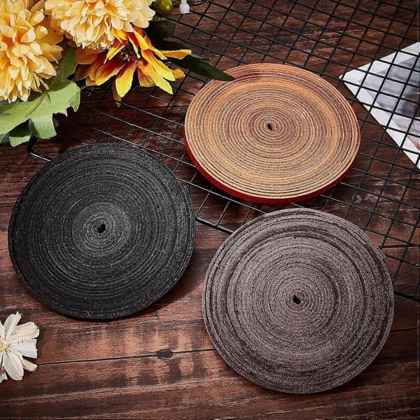 5m 5.5Yds 5mm Flat Genuine Leather Strap Natural Leather Craft Cord Straps Full Grain Cattle Braided Rope Roll