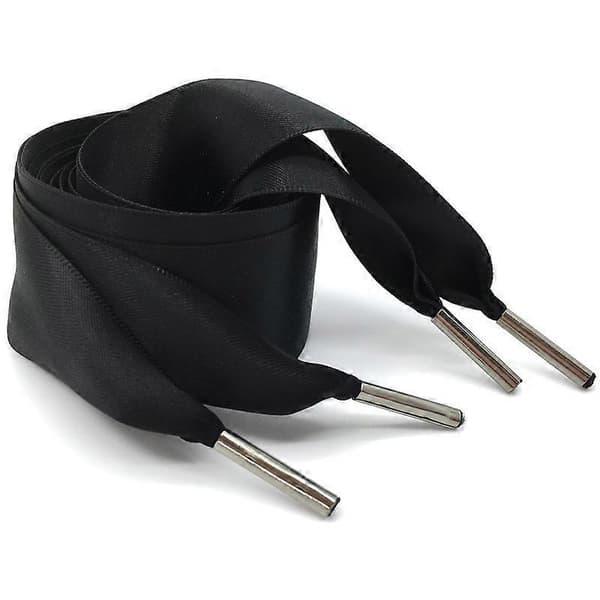 Satin Ribbon Shoelaces, Wide Flat Silk Ribbons