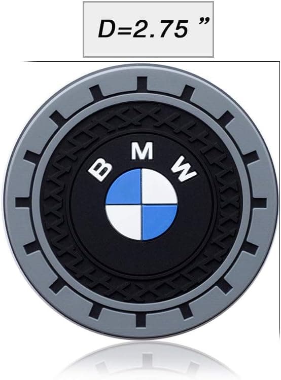 Bilunderlag med logo til kopholder, skridsikre silikone bilunderlag
