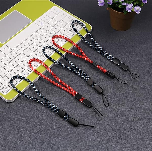 6-pack Mobile Phone Wrist Straps in 3 Colors, Lanyard Mobile Phone Wrist Strap