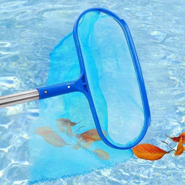 Professionel Poolbladskimmer, Kraftigt Skimmernet til Pool, Finmasket Net til Rengøring af Pool, Havnedam, Spabad