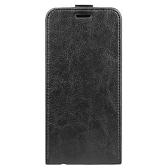R64 Vertikalt Flip-skinnveske til OnePlus Nord CE 2 5G (svart)