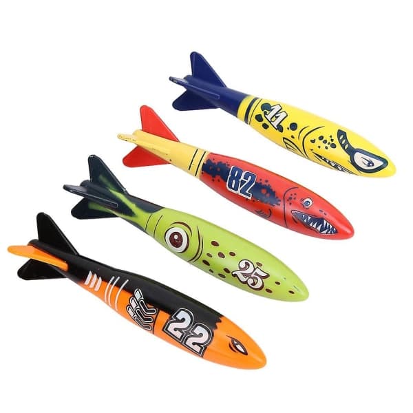 4 stk dykkertorpedoleker undervanns torpedorakettleke