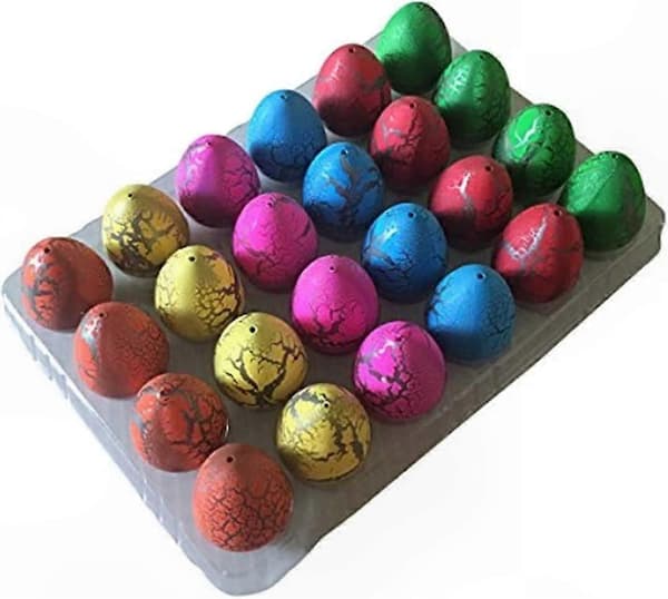 24 dinosaurieegg med voksende klekkbare og minileker for barn, påskekurvfyllere for gutter og jenter, festgaver Dinosaur Eggs Dinosaur Eggs