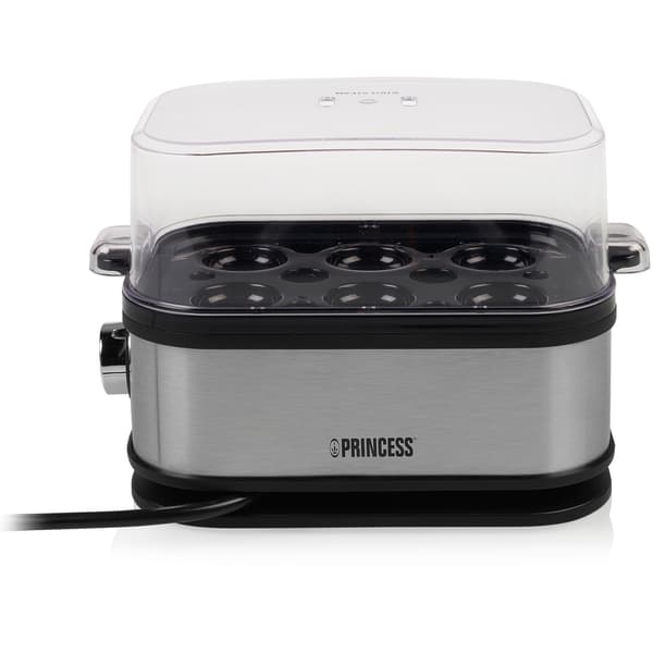 Æggekoger 6 æg 400 Watt Rustfrit stål Svart, Silver 400