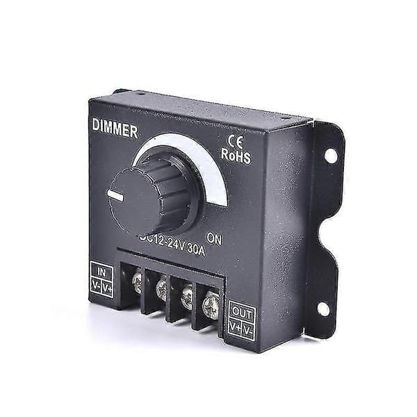 DC 12V 24V LED Dimmer Switch 30A 360W Spänningsregulator Justerbara Dimmers Shytmv