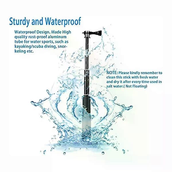 Telescopic Pole with Non-slip Rubber Handle Lightweight Portable Adjustable Scalable For Go 10 9 8 7 6 5 4 3