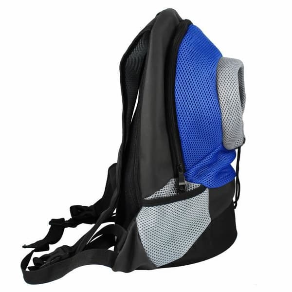 Bæresekk - TERA - 37x17x40cm - For små og mellomstore hunder/katter - Blå - Komfortabel Blå Blue