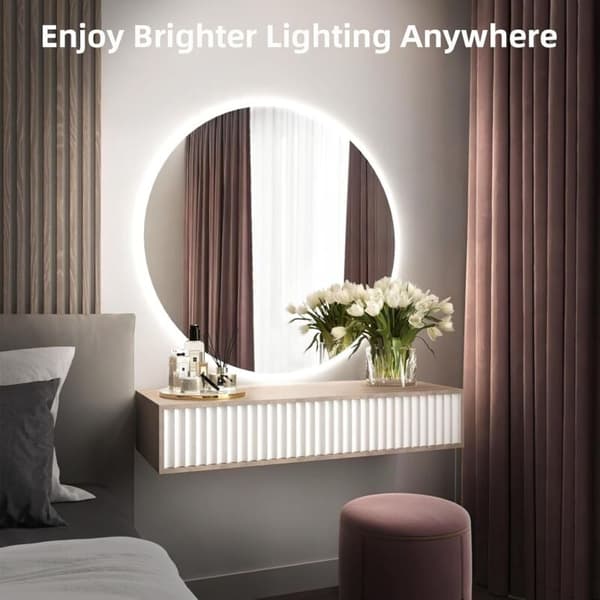 Neon LED-list 5m, 12V 6000K Vit, Flexibel Vattentät Klippbar Silikonljusremsa för Inomhusdekoration, Rum, DIY - Strömadapter Ingår Ej