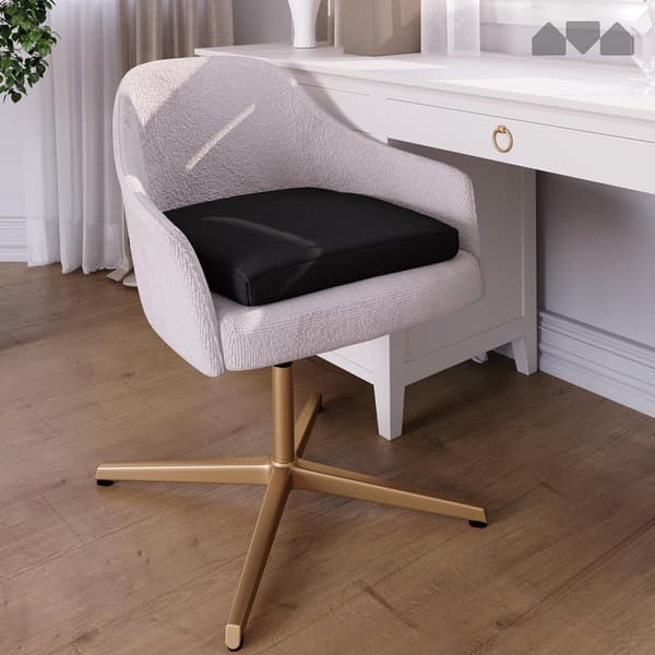 (Svart) Sittepute i Memory Foam - Ergonomisk pute for kontorstol, bil, lenestol