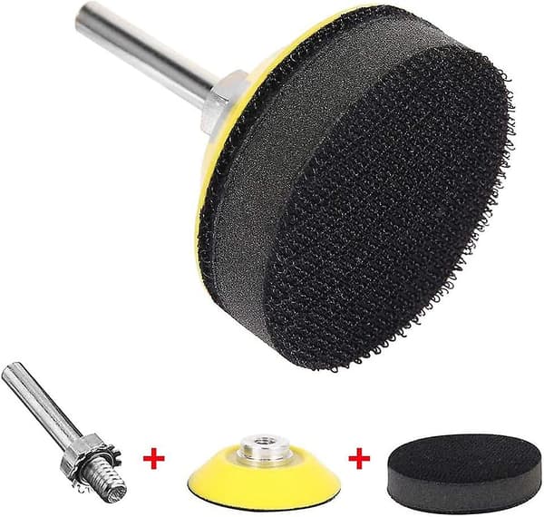 2 stk 2 tommer (50 mm) slibe- og velcroslibepuder polerings- og slibepuder