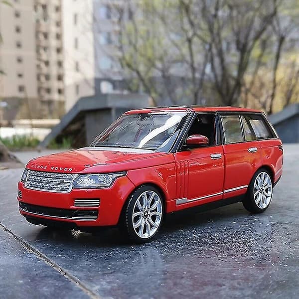1:24 Range Rover SUV Legetøj Legeringsbil Trykstøbte & Legetøjsbiler Bilmodel Miniature Skalamodel Bil Legetøj Til Børn Rød Red