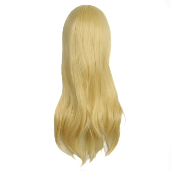 peruk Anime pitkä kihara peruukki 70CM (vaalea kulta)
