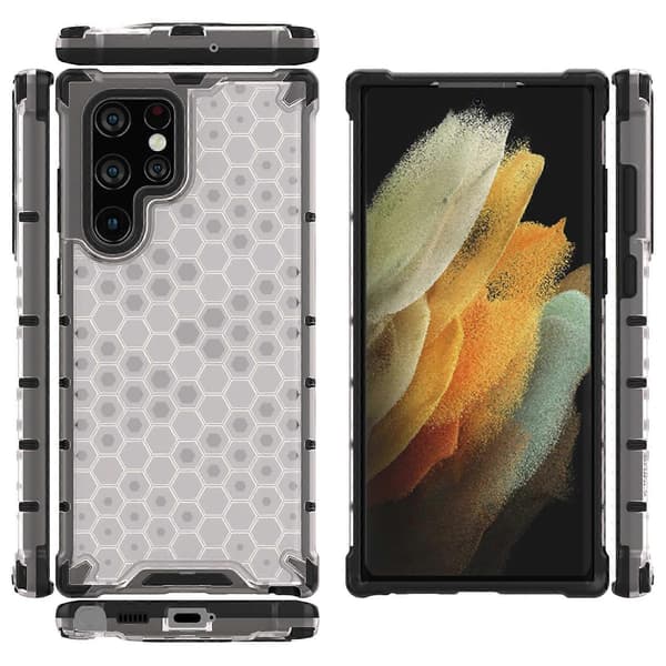 Til Samsung Galaxy S22 Ultra 5G Honeycomb PC + TPU Telefoncover