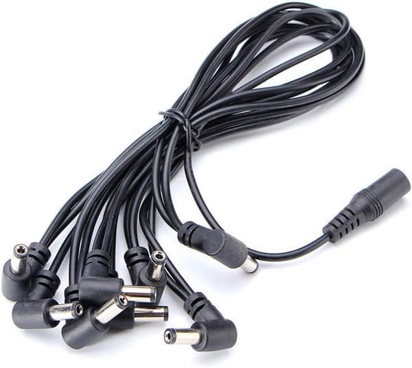 8-veis Daisy Chain-strømkabel for gitar, strømkabel for gitarpedaler