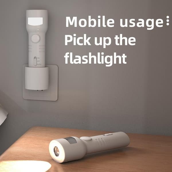 Nattlampe - Nattlampe med bevegelsessensor - Smart sengelampe - Oppladbar modell