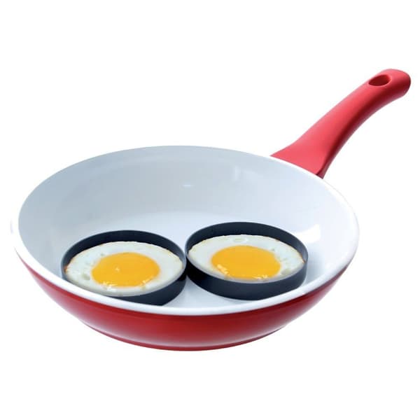 To runde former for egg, pannekaker og lapper